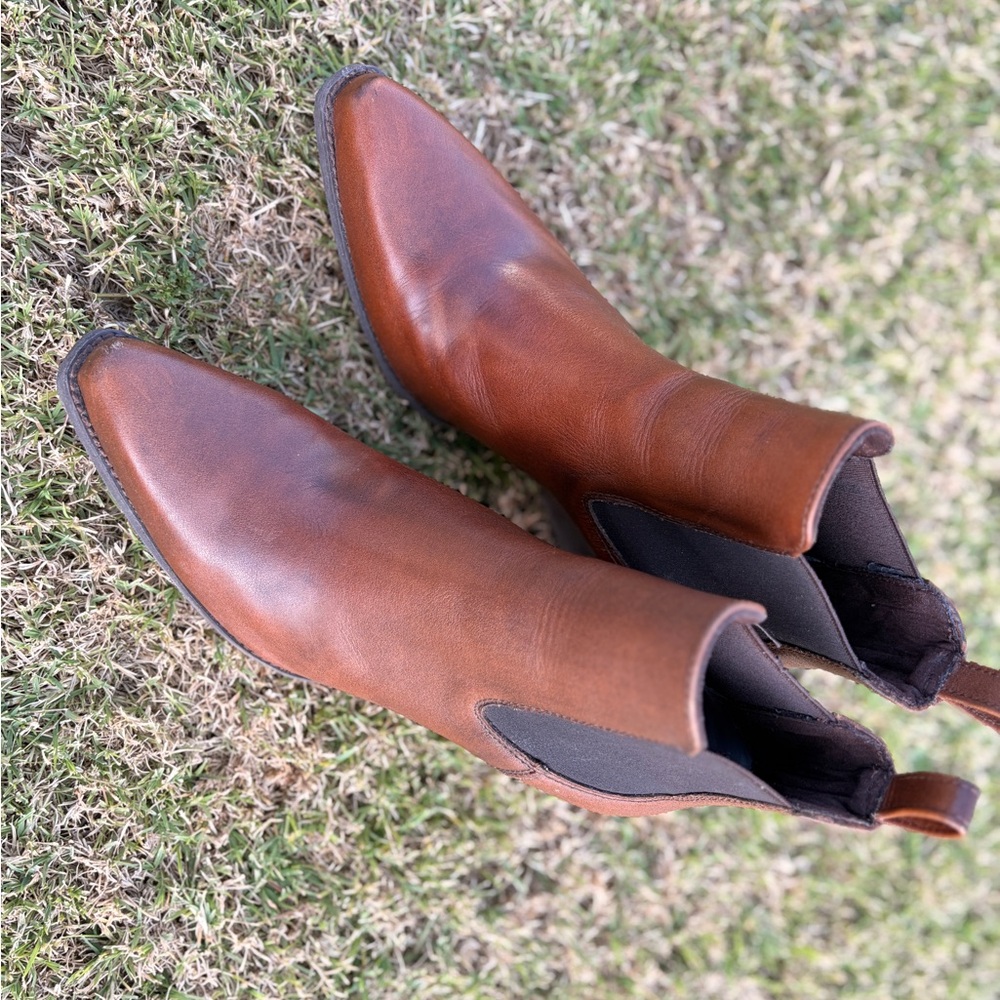 Ariat Brown Leather Slip-On Chelsea Boot